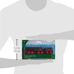 Best Sale 💯 RIO World 33697 - Speedy Bullet Train - 2 Piece Wooden Toy Train Set For Kids Age 3 And Up 🛒 -Slot Cars toys Sales Shop 31QlCCR00mL