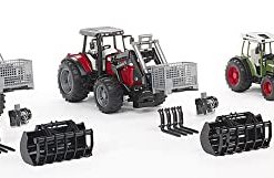 Top 10 😀 Toys - Construction Realistic Attachments And Accessories For Frontloader Vehicle Including A Basket Pallet, Winch, And Forks - Ages 3+ ⌛ -Slot Cars toys Sales Shop 415TatIy1NL