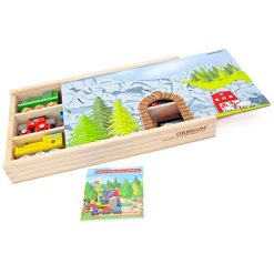 New 💯 Toys 12 (20 Pcs) Wooden Train Cars For Kids + Dual-use Wooden Box Cover/Tunnel Wooden Train Set Trains Toy Compatible With Thomas Wooden Railway, Brio 😀 -Slot Cars toys Sales Shop 41lDWIkI6AL