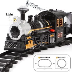 Cheapest 😉 Electric 🔔 Christmas Train Set For Kids, Battery-Powered Train Toys With Sounds Include 4 Cars And 10 Tracks, Classic Toy Train Set For 3 4 5 6 Years Old Boys 👧 Girls 🤩 2 Cheapest 😉 Electric 🔔 Christmas Train Set For Kids, Battery-Powered Train Toys With Sounds Include 4 Cars And 10 Tracks, Classic Toy Train Set For 3 4 5 6 Years Old Boys 👧 Girls 🤩 -Slot Cars toys Sales Shop 514f97SwlrL