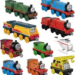Deals 🛒 Price Thomas & Friends Sodor Steamies, 10-Pack Of Die-Cast Metal Push-Along Train Engines And Vehicles For Preschool Kids Ages 3 And Up 🛒 -Slot Cars toys Sales Shop 517YPNn4EaL. AC