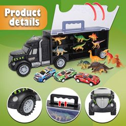 Coupon ⌛ Dinosaur Toys For Kids 3-5 Dinosaur Truck Carrier Transport Truck Dinosaurs Toys For Boys And 👧 Girls 3 4 5 6 Years Old With Dino Eggs, 23 Pcs Kids Toys Dinosaur 🌟 4 Coupon ⌛ Dinosaur Toys For Kids 3-5 Dinosaur Truck Carrier Transport Truck Dinosaurs Toys For Boys And 👧 Girls 3 4 5 6 Years Old With Dino Eggs, 23 Pcs Kids Toys Dinosaur 🌟 -Slot Cars toys Sales Shop 51iNsjv9n5L