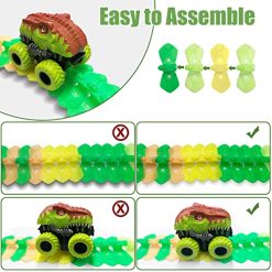Best Sale ๐ Inodoo Magic Tracks For Boys ๐ง Girls Kids, 144Pcs Flexible Glow In The Dark Race Track With LED Light-Up Dinosaur Race Car, STEM Building Slot Car Toys Best ๐ Christmas ๐ฅณ Birthday Gifts For Aged 4-8 Dinosaur Race Track With 360° Loop Track ๐ 2 Best Sale ๐ Inodoo Magic Tracks For Boys ๐ง Girls Kids, 144Pcs Flexible Glow In The Dark Race Track With LED Light-Up Dinosaur Race Car, STEM Building Slot Car Toys Best ๐ Christmas ๐ฅณ Birthday Gifts For Aged 4-8 Dinosaur Race Track With 360° Loop Track ๐ -Slot Cars toys Sales Shop 51uqW8bmCxL