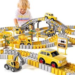 Wholesale 🔥 IHaHa 236 PCS Construction Toys Race Tracks For Boys Kids Toys, 6 PCS Construction Car And Flexible Track Playset Create A Engineering Road For 3 4 5 6 Year Old Boys 👧 Girls Toys ⭐ 4 Wholesale 🔥 IHaHa 236 PCS Construction Toys Race Tracks For Boys Kids Toys, 6 PCS Construction Car And Flexible Track Playset Create A Engineering Road For 3 4 5 6 Year Old Boys 👧 Girls Toys ⭐ -Slot Cars toys Sales Shop 51vAGRRZt5L. AC