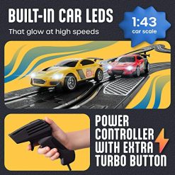 Coupon ๐ Slot Car Race Track Sets - Battery Or Electric Race Car Track With 4 Cars, Dual Electric Race Track W/ 2 Remotes, Lap Counter & Lights For ๐ง Girls & Boys Age 8-12 โค๏ธ 3 Coupon ๐ Slot Car Race Track Sets - Battery Or Electric Race Car Track With 4 Cars, Dual Electric Race Track W/ 2 Remotes, Lap Counter & Lights For ๐ง Girls & Boys Age 8-12 โค๏ธ -Slot Cars toys Sales Shop 61RHeTmdgeL