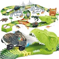 Best deal β 174 PCS Dinosaur Toys Race Track, Flexible Train Tracks With 8 Dinosaurs Figures, 2 Electric Race Cars Vehicle Playset With Lights To Create A Dinosaur World Road Race For Toddlers Kids Boys π§ Girls βοΈ 4 Best deal β 174 PCS Dinosaur Toys Race Track, Flexible Train Tracks With 8 Dinosaurs Figures, 2 Electric Race Cars Vehicle Playset With Lights To Create A Dinosaur World Road Race For Toddlers Kids Boys π§ Girls βοΈ -Slot Cars toys Sales Shop 61RQUsfA95L. AC