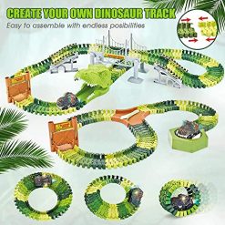 Best deal β 174 PCS Dinosaur Toys Race Track, Flexible Train Tracks With 8 Dinosaurs Figures, 2 Electric Race Cars Vehicle Playset With Lights To Create A Dinosaur World Road Race For Toddlers Kids Boys π§ Girls βοΈ 3 Best deal β 174 PCS Dinosaur Toys Race Track, Flexible Train Tracks With 8 Dinosaurs Figures, 2 Electric Race Cars Vehicle Playset With Lights To Create A Dinosaur World Road Race For Toddlers Kids Boys π§ Girls βοΈ -Slot Cars toys Sales Shop 61SWhlQtDUL