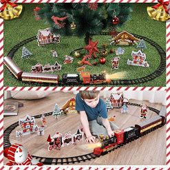Cheap 😀 Train Sets With Steam Locomotive Engine, Cargo Car And Tracks, Battery Powered Play Set Toy W/ Smoke, Light & Sounds, For Kids, Boys & 👧 Girls 3 4 5 6 7 Years Old 😍 4 Cheap 😀 Train Sets With Steam Locomotive Engine, Cargo Car And Tracks, Battery Powered Play Set Toy W/ Smoke, Light & Sounds, For Kids, Boys & 👧 Girls 3 4 5 6 7 Years Old 😍 -Slot Cars toys Sales Shop 61YRTa5o5pL