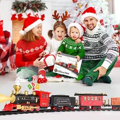Cheap 🤩 Train Set - Train Toy For Boys 👧 Girls W/ Smokes, Lights & Sound, Railway Kits W/ Steam Locomotive Engine, Cargo Cars & Tracks, 🎁 Christmas Gifts For 3 4 5 6 7 8+ Year Old Kids Red 😍 -Slot Cars toys Sales Shop 61bfAJadeHL
