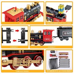 Cheap 😀 Train Sets With Steam Locomotive Engine, Cargo Car And Tracks, Battery Powered Play Set Toy W/ Smoke, Light & Sounds, For Kids, Boys & 👧 Girls 3 4 5 6 7 Years Old 😍 3 Cheap 😀 Train Sets With Steam Locomotive Engine, Cargo Car And Tracks, Battery Powered Play Set Toy W/ Smoke, Light & Sounds, For Kids, Boys & 👧 Girls 3 4 5 6 7 Years Old 😍 -Slot Cars toys Sales Shop 61evOxkEccL